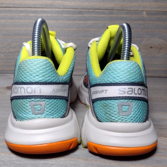 Salomon XR Shift Hiking Trail Running Shoes Sneakers Womens Size 7 Blue Green - Picture 4 of 8